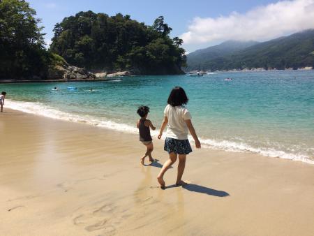 荒神海水浴場風景