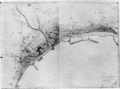 大沢下条上条、新開地、川向の浸水状況図